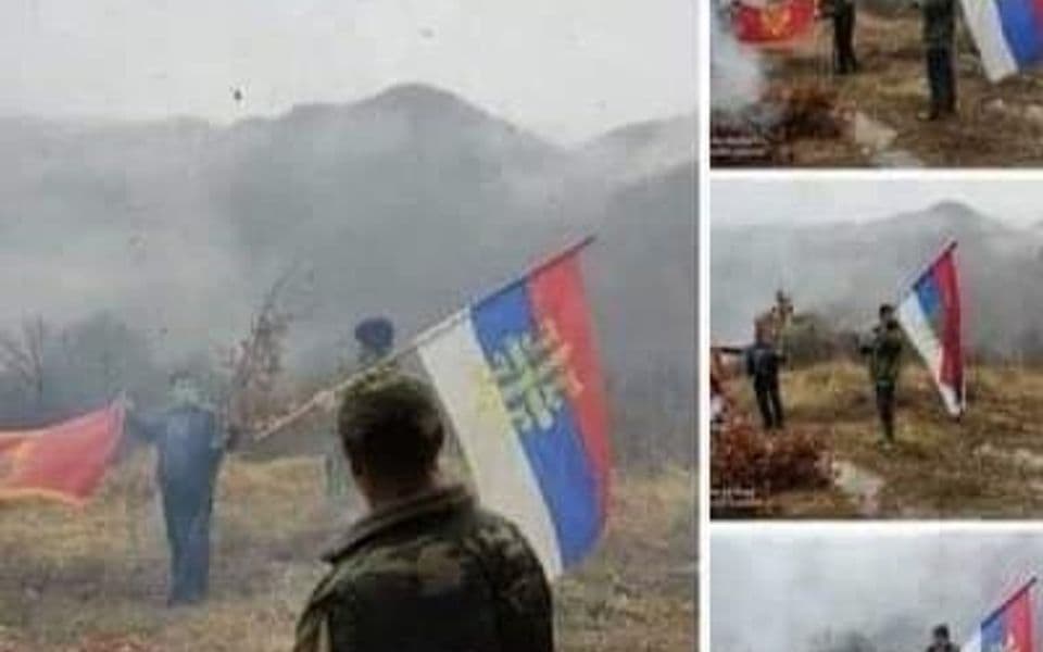 UP: Nije došlo do paljenja državne zastave