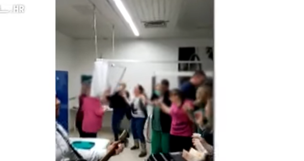 Skandal u Hrvatskoj: Žurka u kovid bolnici uz alkohol, harmoniku i nepoštovanje mjera