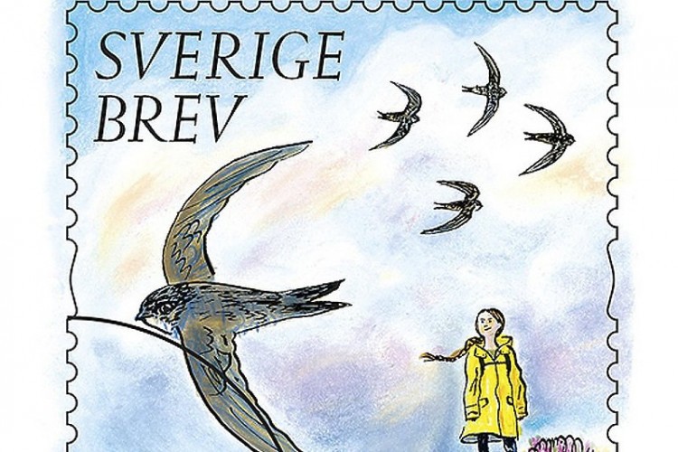 U Švedskoj napravljena poštanska markica na kojoj je lik Grete Thunberg