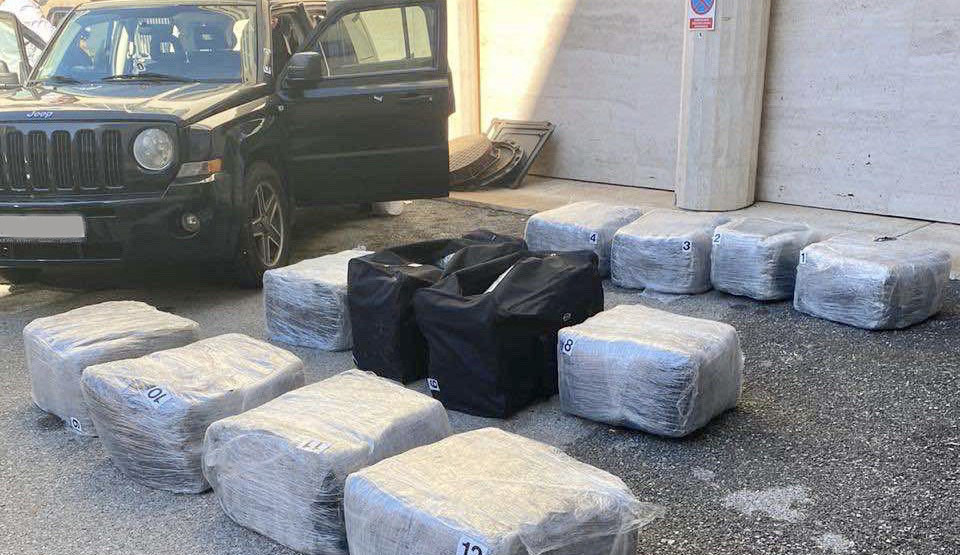 Za 11 mjeseci na granici zaplijenjeno pola tone skanka