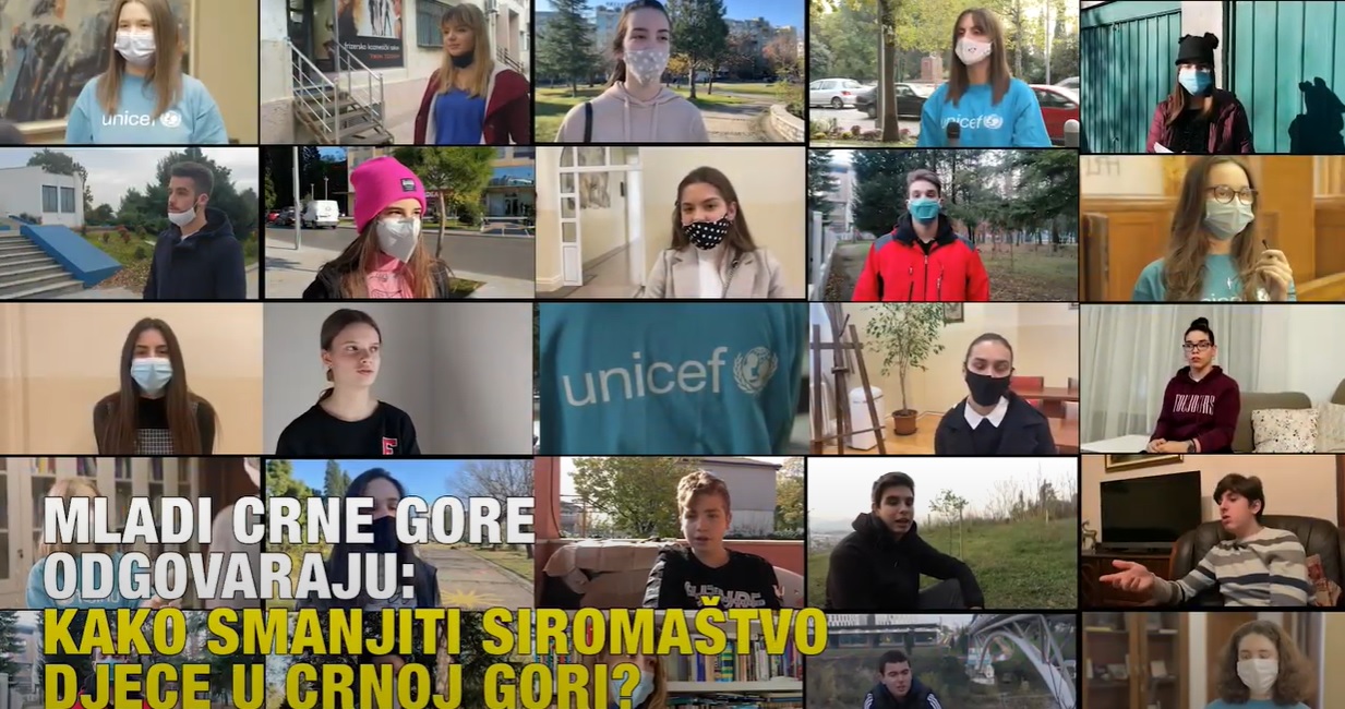 Mladi reporteri UNICEF-a pitaju vršnjake: Kako smanjiti siromaštvo djece u Crnoj Gori?