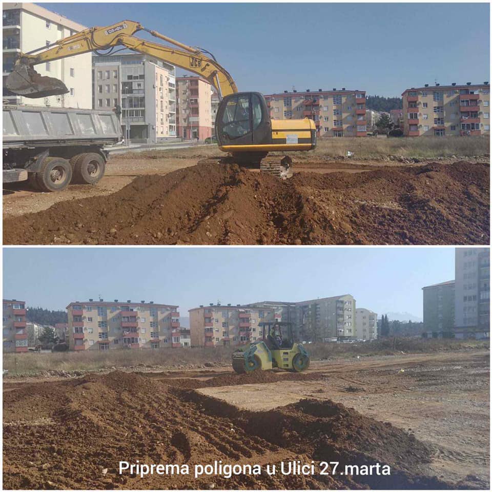 Priprema se teren za izgradnju sportskog poligona u okviru budućeg parka na Zabjelu