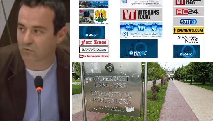 Novi rektor UCG dio propagandnog ekosistema ruske kampanje dezinformacija – Izvještaj Stejt Departmenta