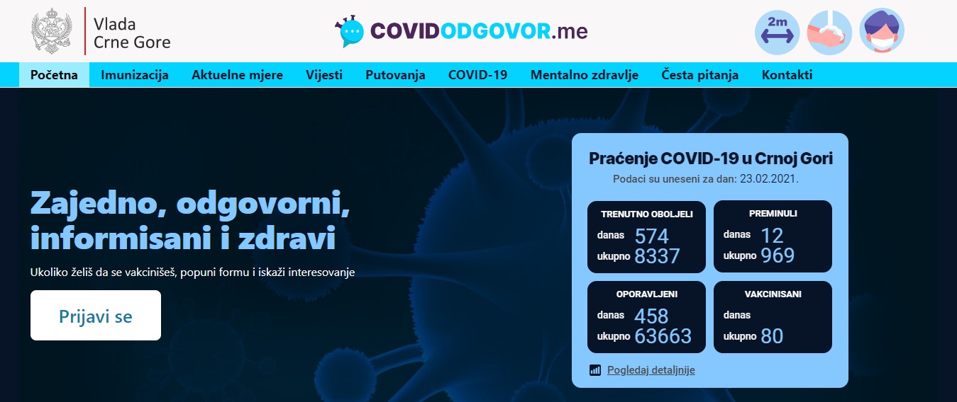 Počelo prijavljivanje za vakcinaciju protiv kovida