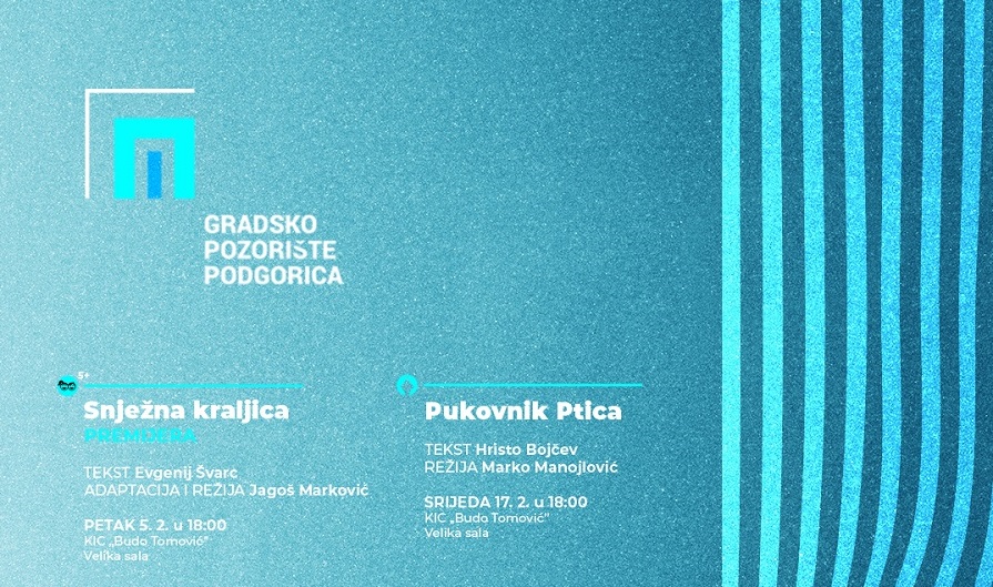 U petak premijera predstave ,,Snježna kraljica”, pogledajte repertoar Gradskog pozorišta