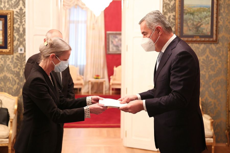 Predsjednik Crne Gore Milo Đukanović primio akreditivna pisma novoimenovanih ambasadora