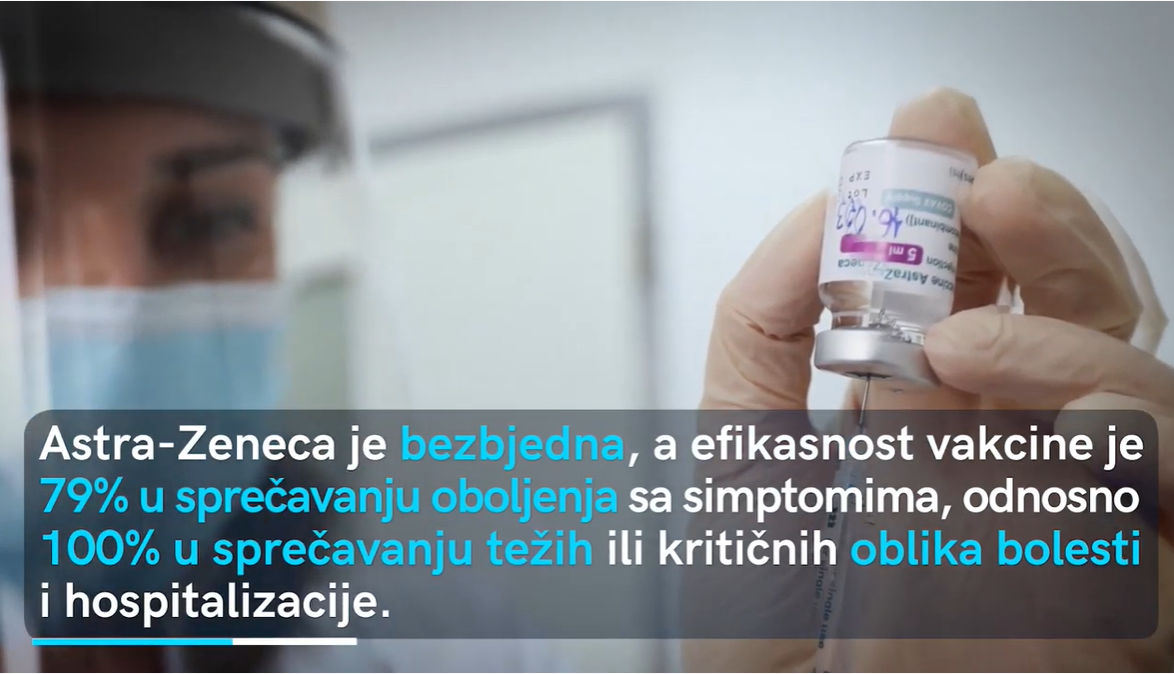 Vlada: Informativni video o vakcini Astra Zeneka