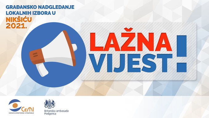 CEMI: Lažna vijest o rezultatima izlaznih anketa