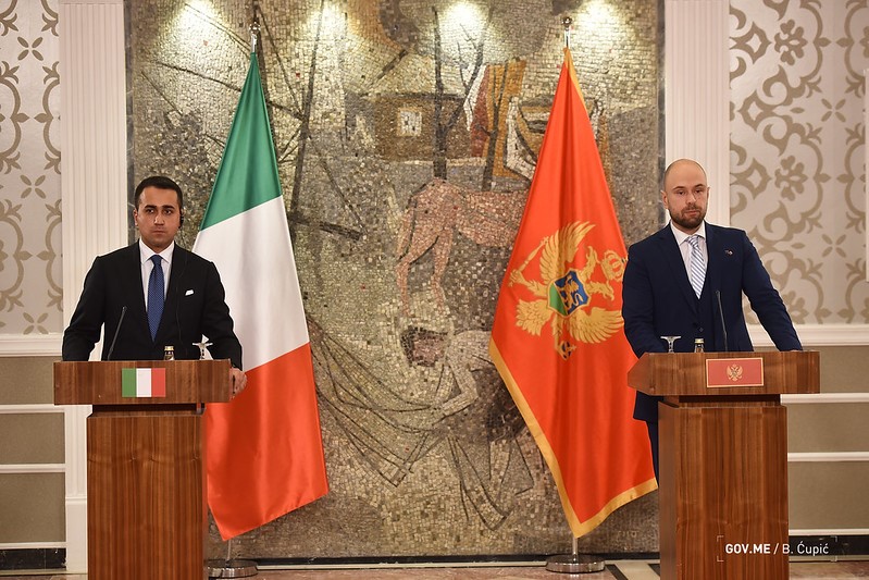 Radulović i di Majo: Italija će nastaviti da snažno promoviše evropski put naše zemlje