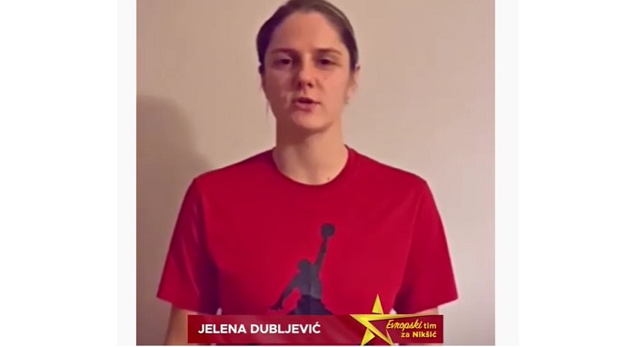 Jelena Dubljević podržala Evropski tim za Nikšić