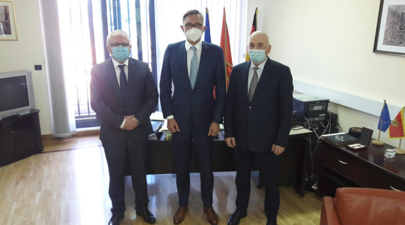 Nurković i Mustafić sa njemačkim ambasadorom: Važnost očuvanja evropskog puta Crne Gore, posebno multietničke stabilnosti