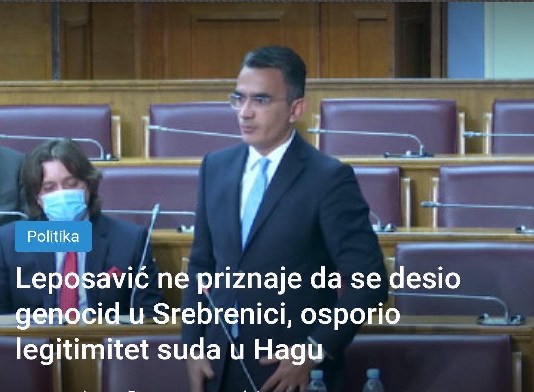 SD: Negiranje Srebrenice i Haškog suda dovoljno govori o novoj Vladi