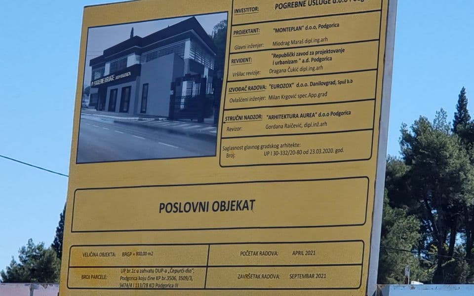 Glavni grad: Kreće izgradnja poslovne zgrade preduzeća Pogrebne usluge