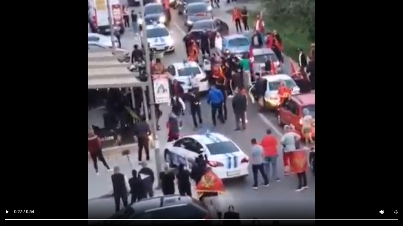 Video: Napadnuta patriotska auto kolona u Bijeloj, privedeno sedam osoba