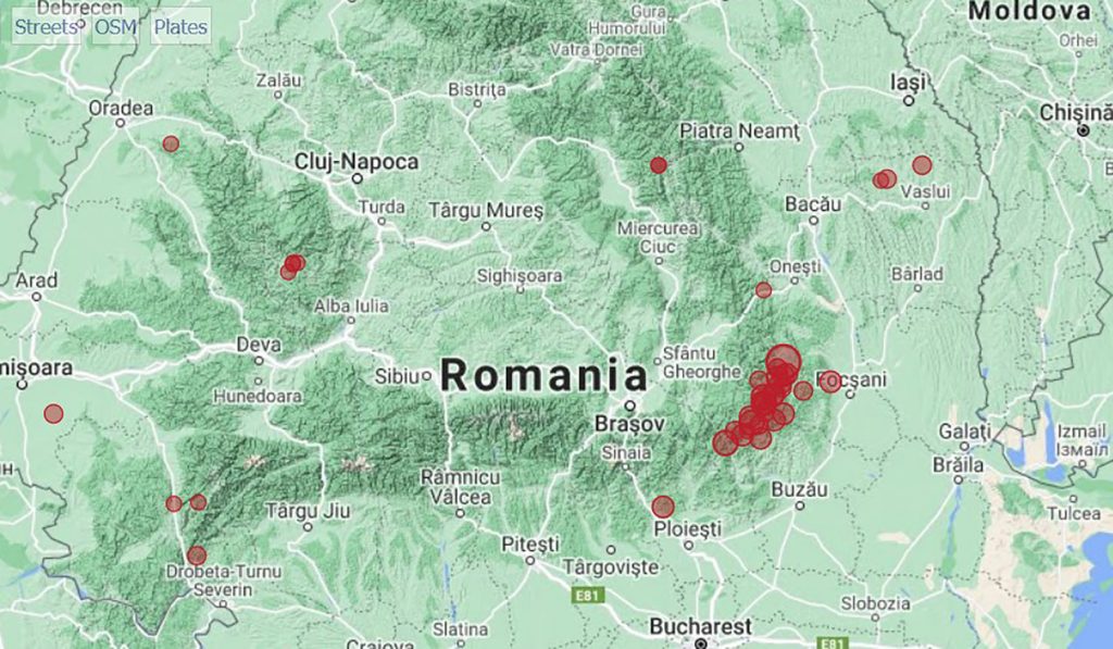 Zemljotres jačine 4,4 stepena pogodio Rumuniju