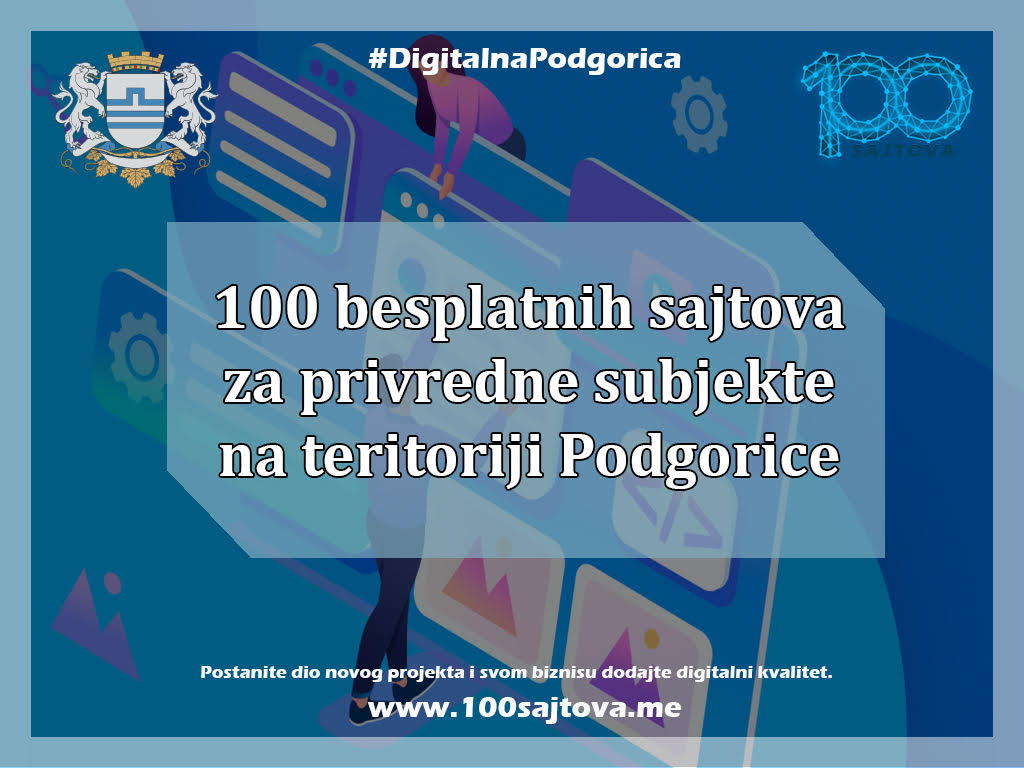 Uskoro javni poziv: Besplatna izrada 100 web sajtova za privrednike u Podgorici