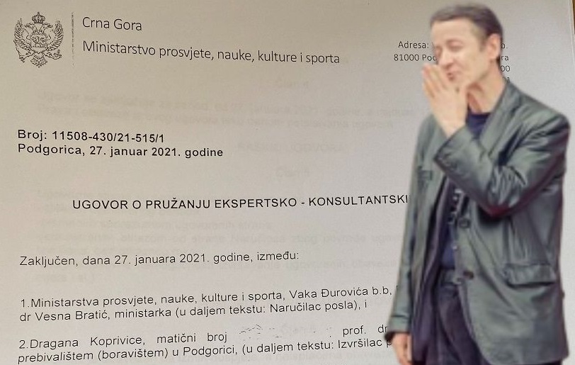 UGOVOR ZAKLJUČEN BEZ POZIVANJA NA ZAKON: Koprivici plata od 1000 eura za ”kreiranje politike” i ”pripremu strategije”