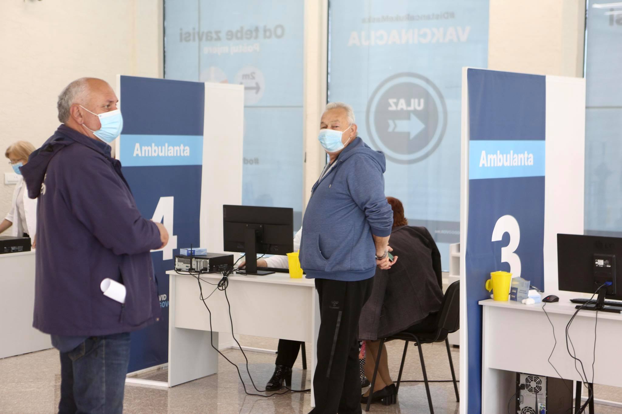 Vakcinacija FAJZER vakcinama u Vojno – Medicinskom centru: Za vulenrabilne grupe iz Podgorice, Tuzi, Danilovgrada i Cetinja