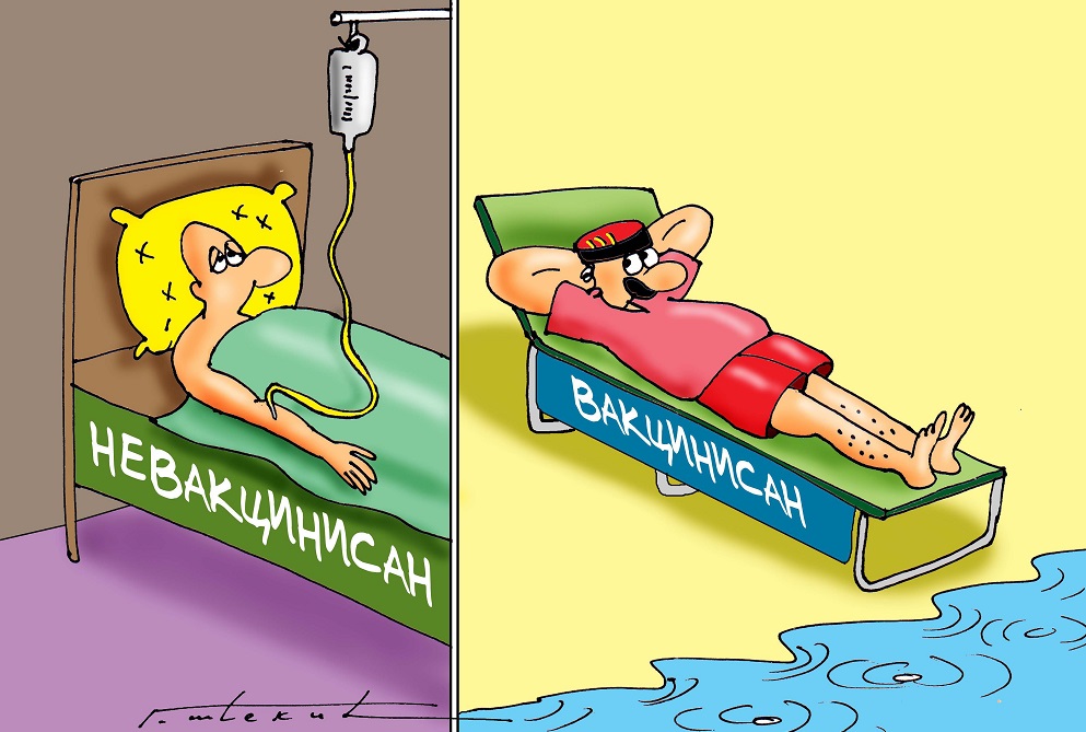 Šćekić karikaturom podržao akciju o značaju vakcinacije protiv korone