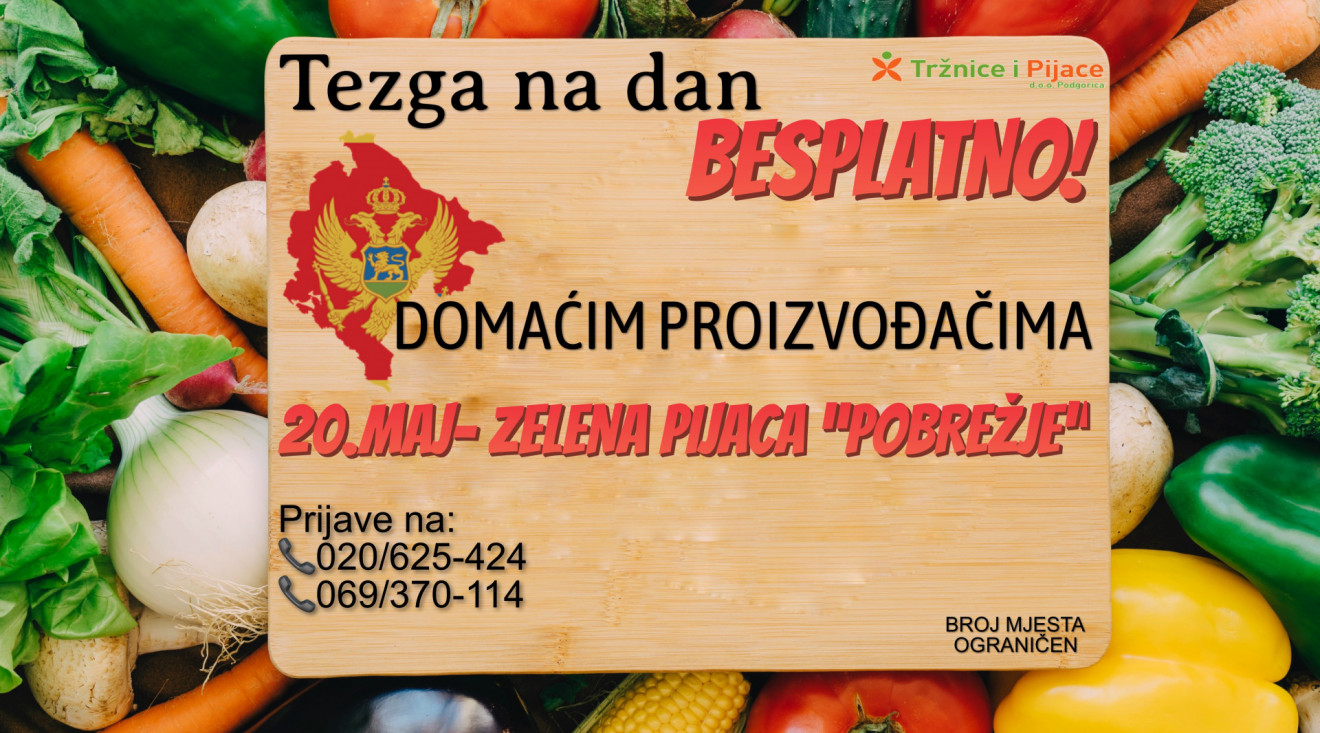 Besplatne tezge za domaće proizvođače povodom Dana nezavisnosti