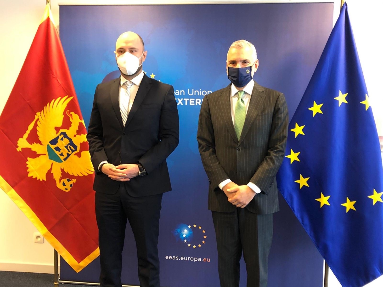 Radulović i Sanino: EEAS cijeni proevropsku orjentaciju i strateške pozicije Crne Gore