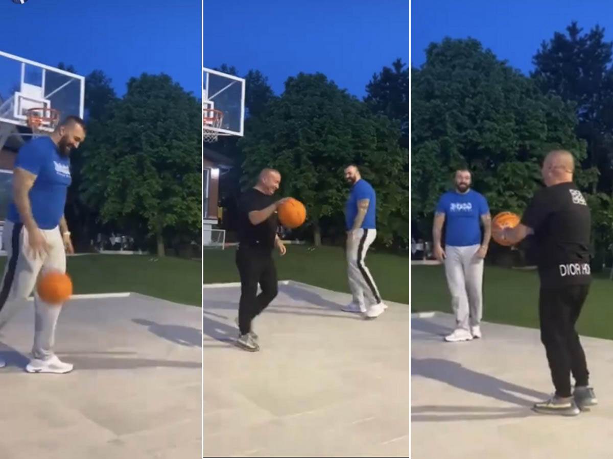 Nikola Peković i Đani odmjerili snage pod košem – sijevale opaske! (FOTO)