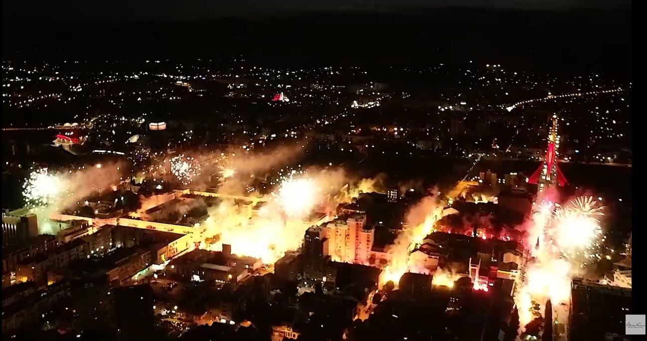 (VIDEO) Veličanstvena noć u Podgorici: Pogledajte kako je izgledao glavni grad 21. maja