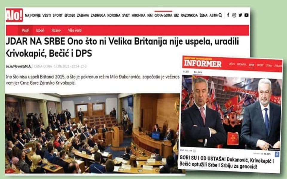 Izmislili tvrdnje da su Srbi proglašeni genocidnim, Krivokapića optužuju za izdaju