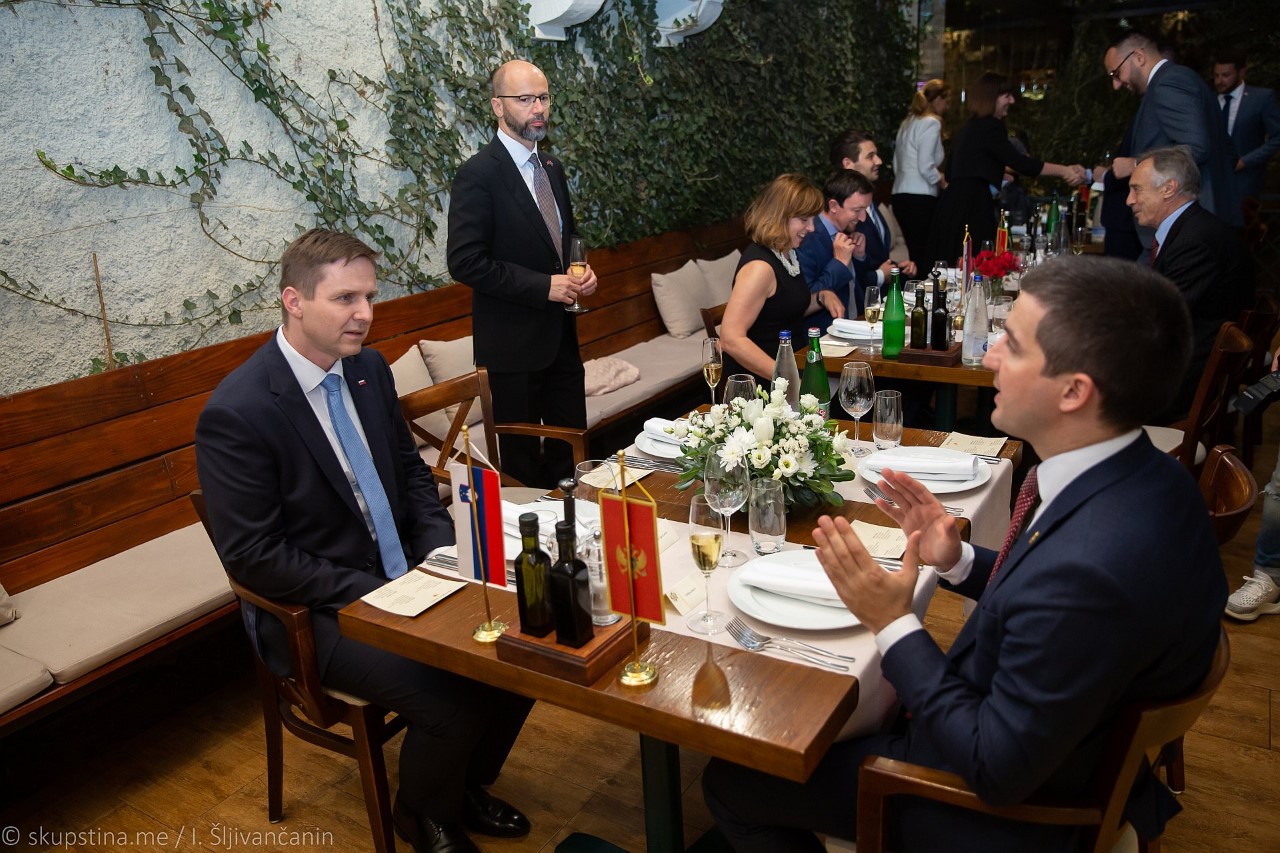 Bečić ugostio delegaciju Slovenije na radnoj večeri