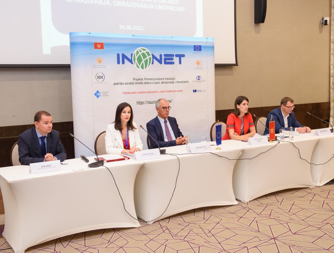 EU INO NET projekat: Inovacije u naučnom i privrednom sektoru Crne Gore