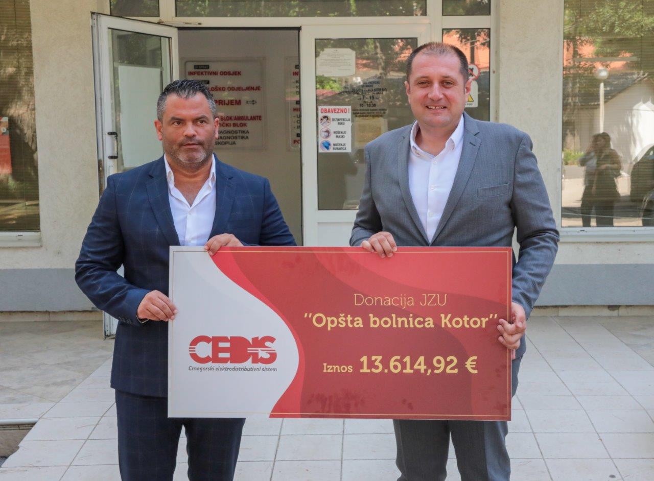 CEDIS donirao 13.600 eura Kotorskoj bolnici