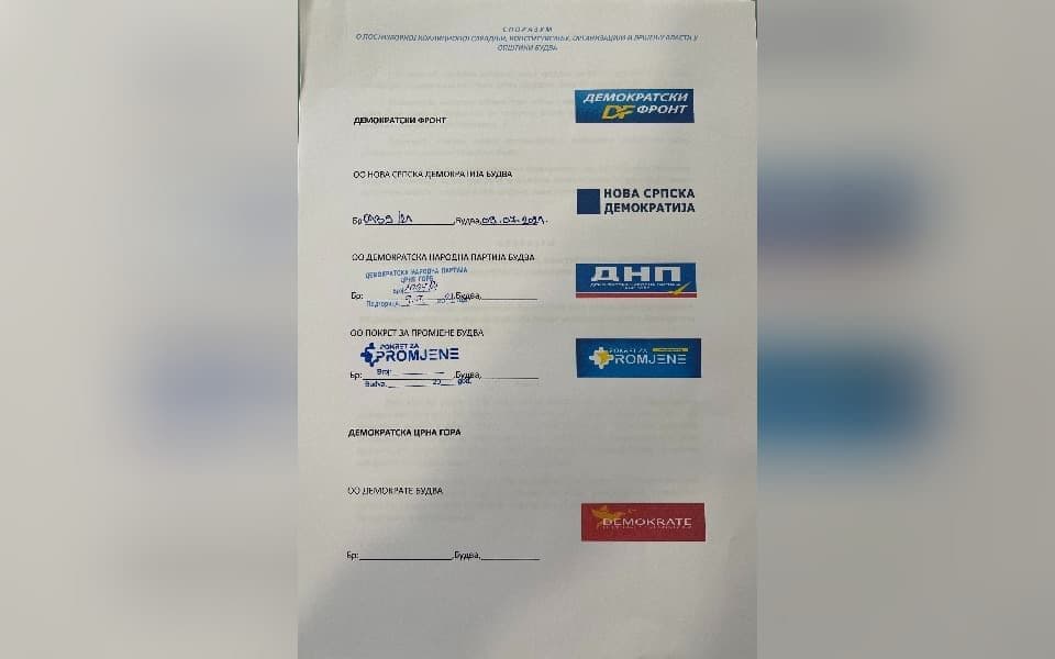 DF Budva: Demokrate neće sporazum sa DF-om jer hoće sa DPS-om