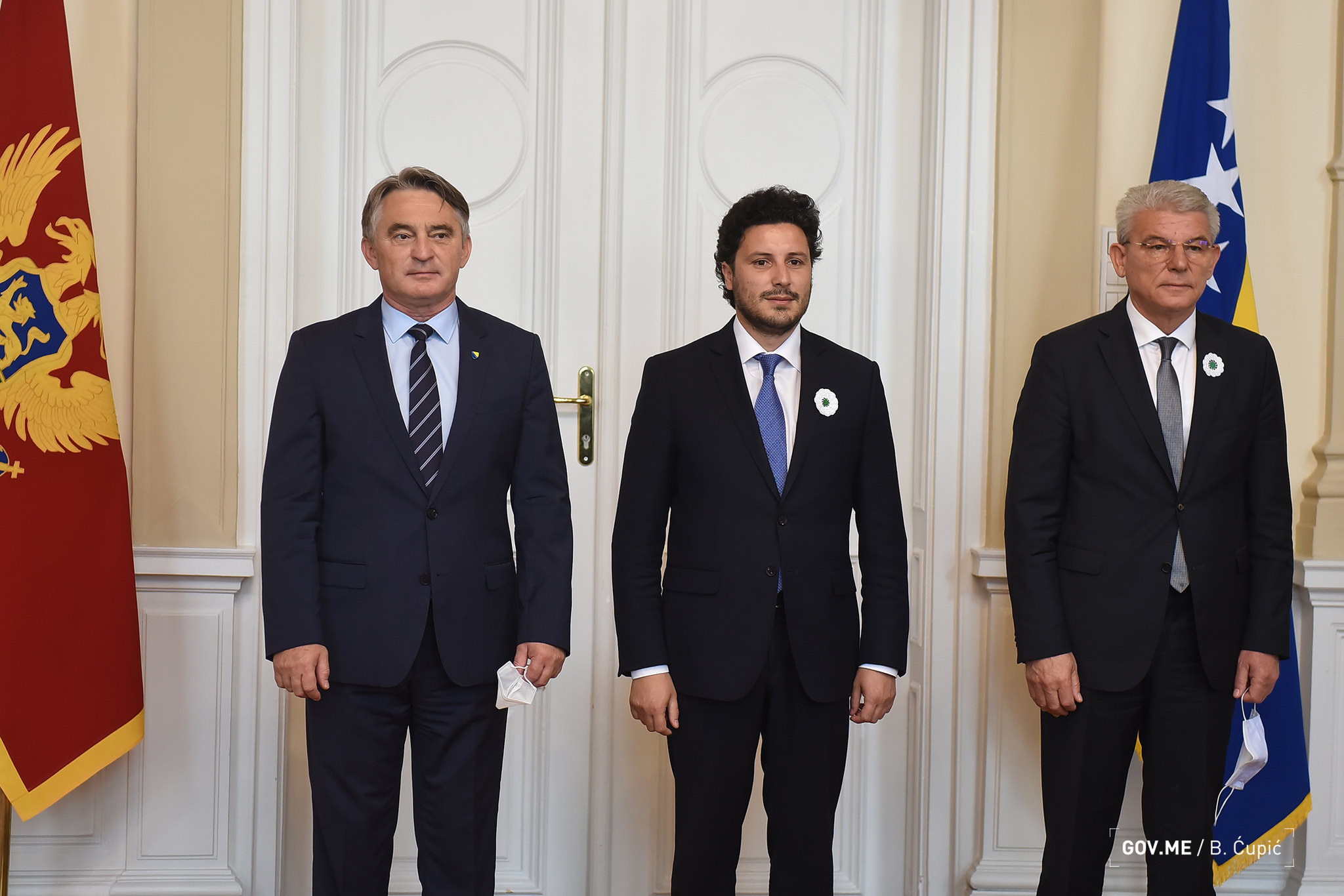 Abazović sa Komšićem i Džeferovićem: Želimo graditi evropsku budućnost Crne Gore i regiona