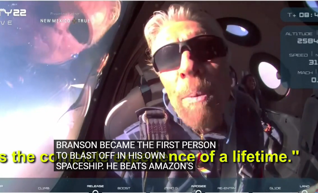 VIDEO: Milijarder Branson odletio u svemir i vratio se na Zemlju