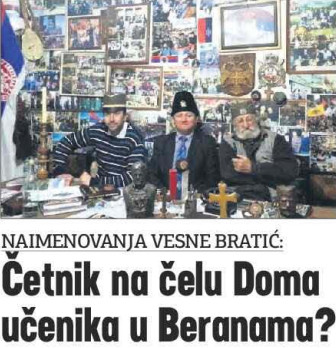 Četnik na čelu Doma učenika u Beranama?
