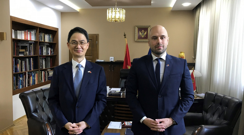 Radulović i ambasador Če: Prijateljske odnose Crne Gore i Južne Koreje osnažiti ekonomskom saradnjom
