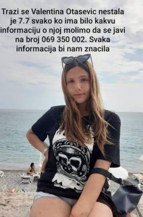 Nestala Valentina Otašević iz Podgorice