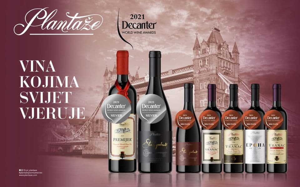 Sedam vina Plantaža nagrađeno u Londonu