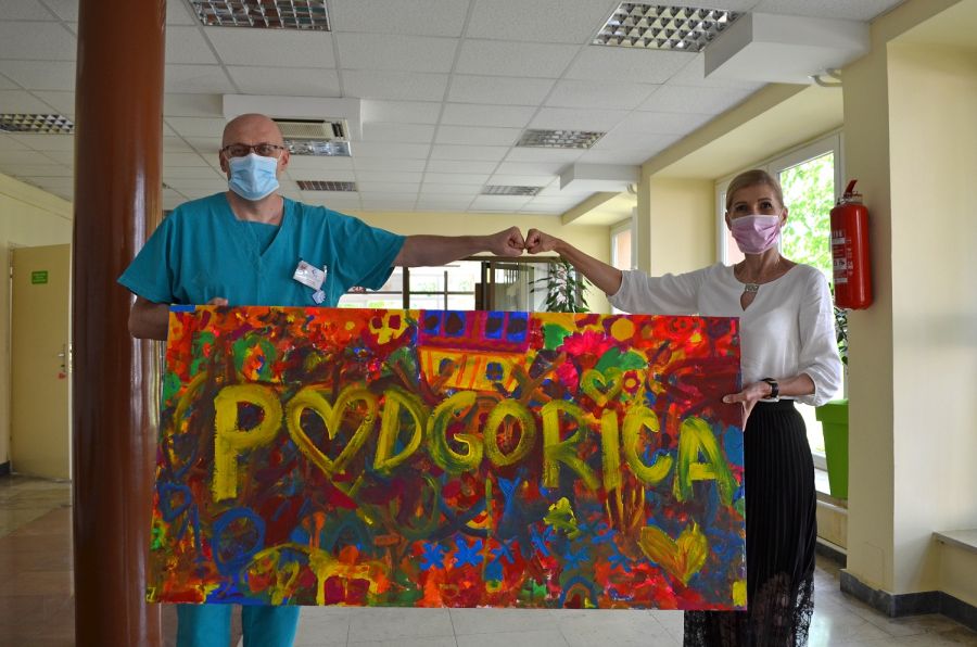 Slika Podgorice u Institutu za bolesti djece KCCG