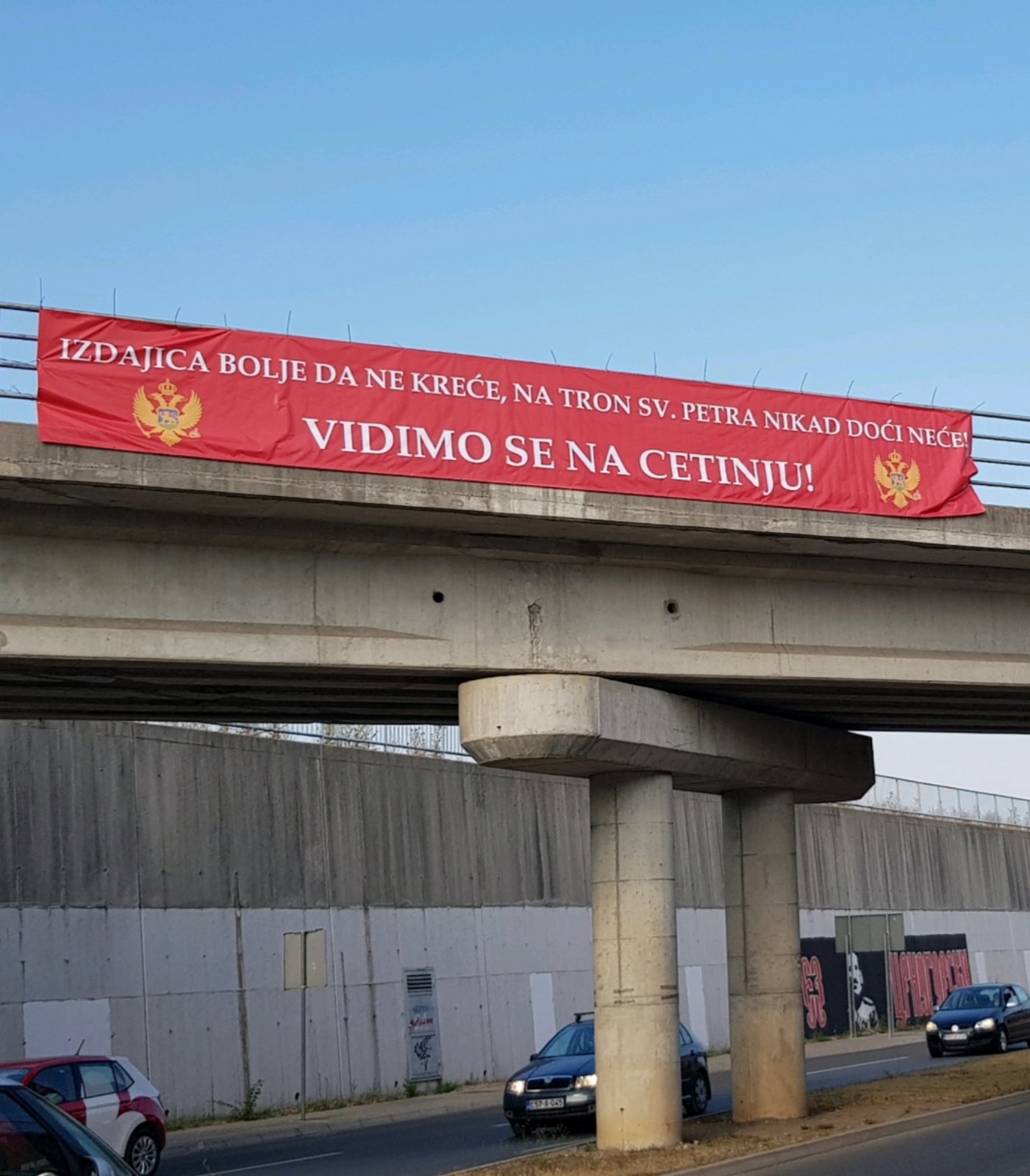 Foto: Podrška Cetinju iz Podgorice