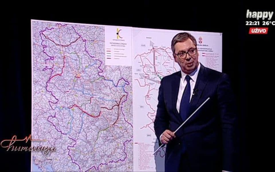 Vučić kod Marića došao sa mapom i učiteljskim štapom