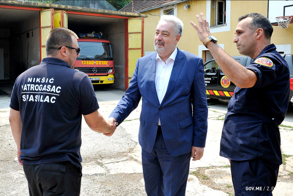 Premijer Krivokapić obišao Službu zaštite i spašavanja Nikšić: Još jedna neuređena oblast koju bi trebalo sistemski urediti