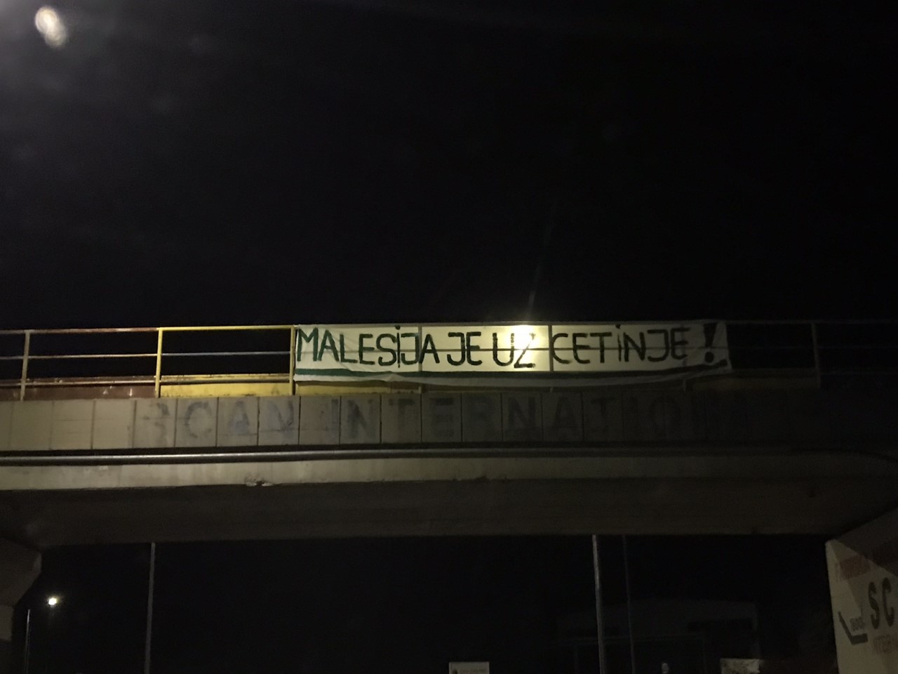 Malesija je uz Cetinje