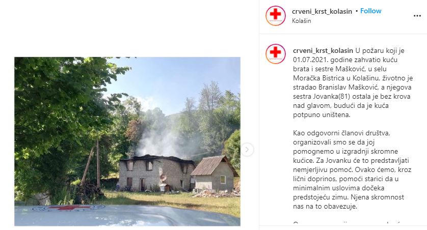 Pomozimo starici iz Kolašina da dobije novi krov nad glavom