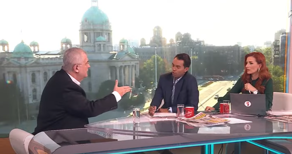 Novinar Prve: Ko iz Beograda hoće ponovo da pripoji Crnu Goru Srbiji? Čanak; Jeste li Vi to rekli “ponovo”?