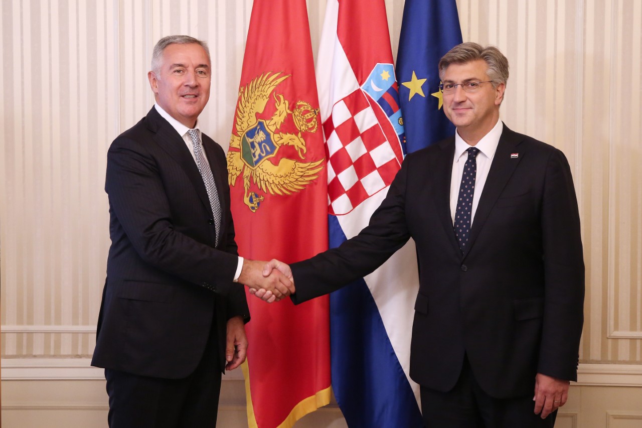 Đukanović sa Plenkovićem: Sačuvaćemo demokratsku Crnu Goru od opasnih eksperimenata