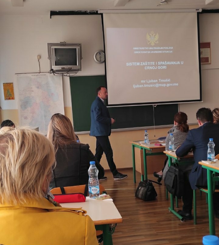 MUP: Rukovodioci i nastavnici škola u Ulcinju obučeni kako da reaguju u slučaju zemljotresa