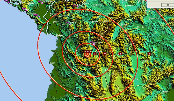 Zemljotres jačine 4,5 po Rihteru u Albaniji