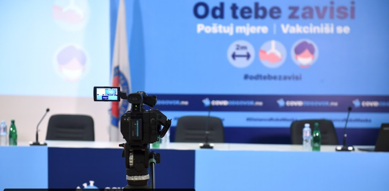 Danas konferencija za medije o trenutnoj epidemiološkoj situaciji u zemlji