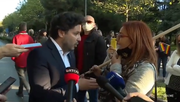 (VIDEO) PREPIRKA ABAZOVIĆA I JELENE MARKOVIĆ: ”Zašto i na učesnike prajda nije bačen suzavac kao na Cetinju?”